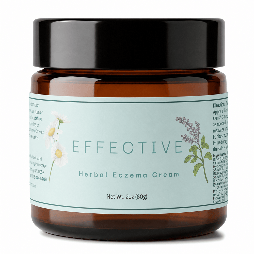 EFFECTIVE – Herbal Eczema Cream, All-Natural Relief from Eczema (2 oz / 60g)