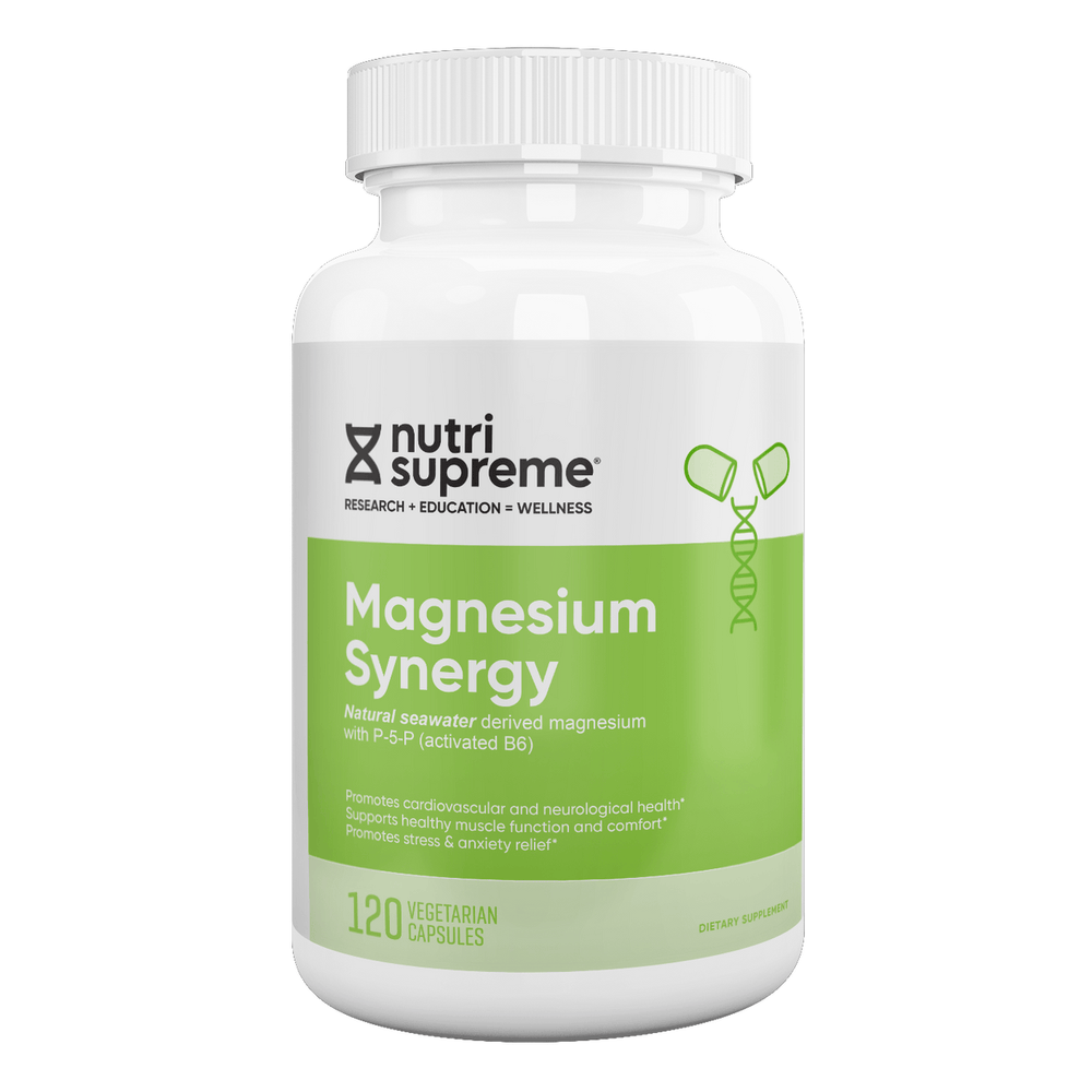 Magnesium Synergy – Natural Seawater Magnesium with P-5-P (Activated B6)