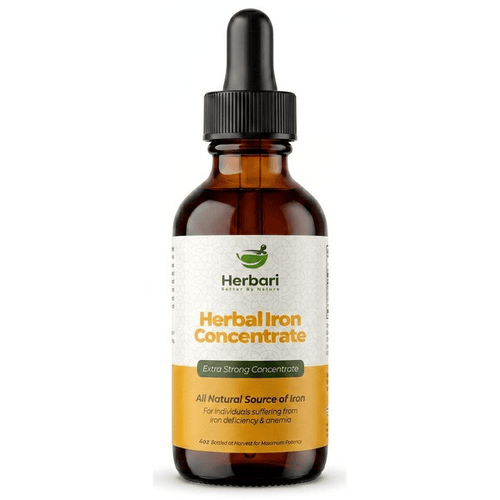 Herbal Iron Concentrate – All Natural Source of Iron for Iron Deficiency & Anemia (Extra Strong Concentrate)