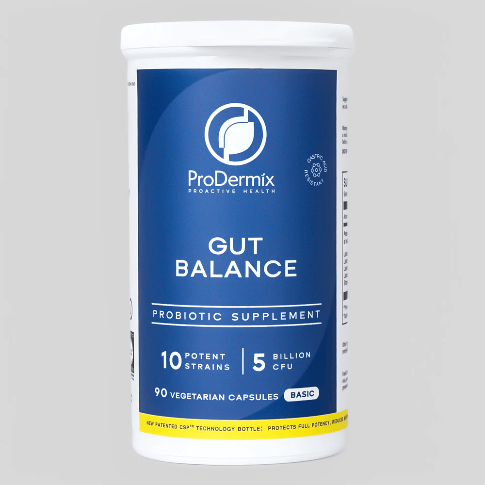ProDermix Gut Balance – Probiotic Supplement (10 Strains | 5 Billion CFU | 90 Capsules)
