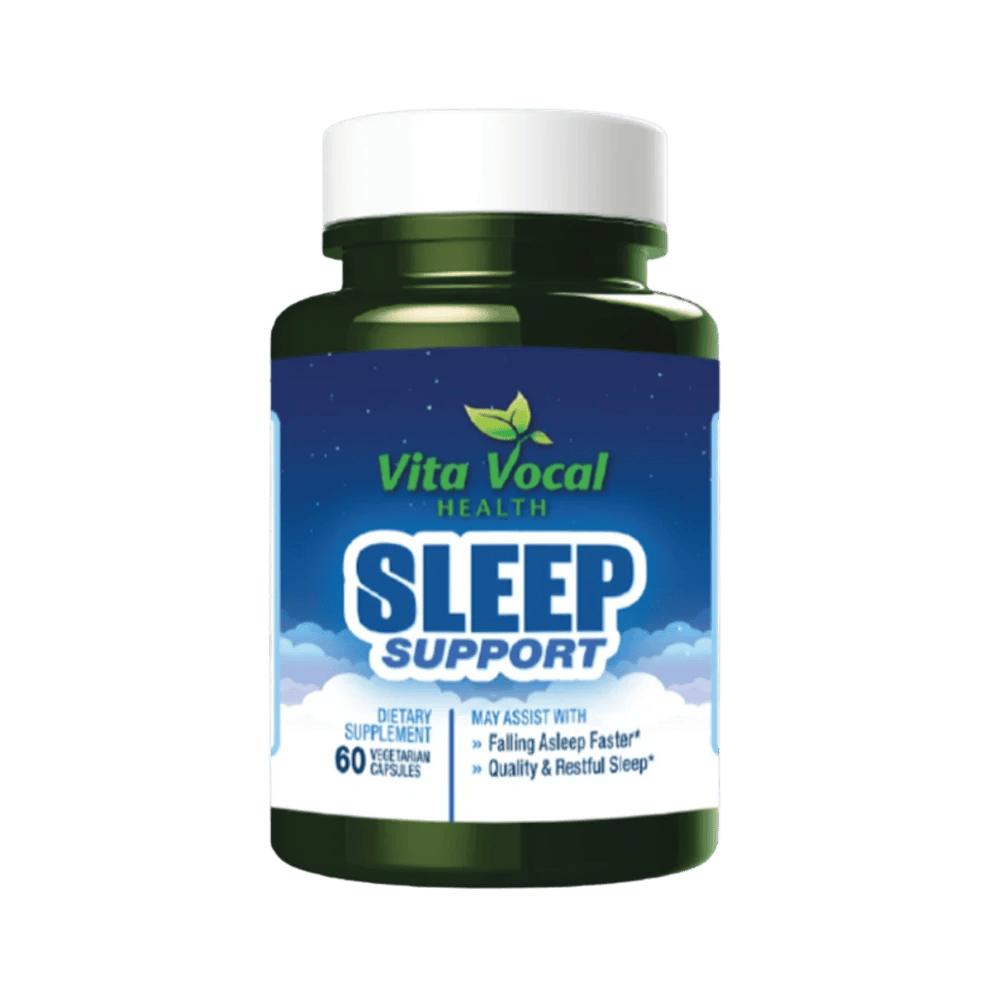 Sleep Support – Natural Sleep Aid with Melatonin, Valerian Root & Chamomile | 60 Vcaps
