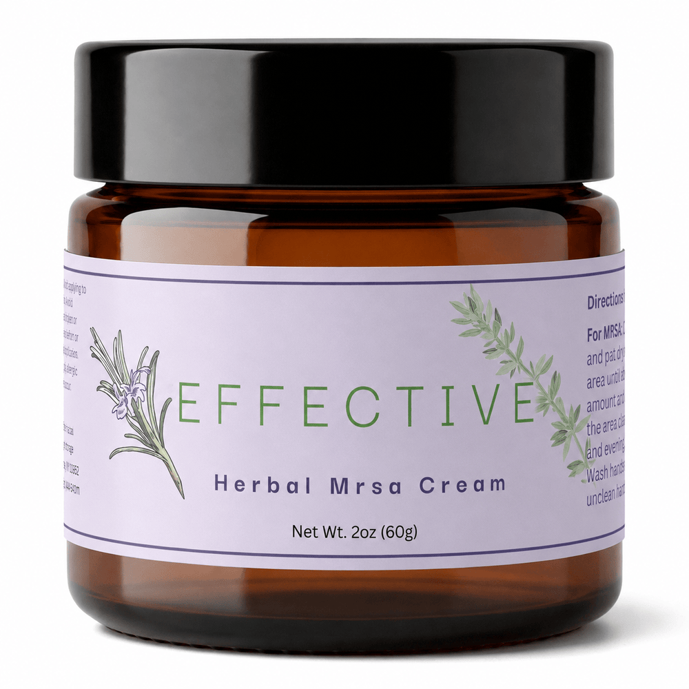 EFFECTIVE – Herbal MRSA Cream, All-Natural Relief from MRSA (1 oz / 30 ml)