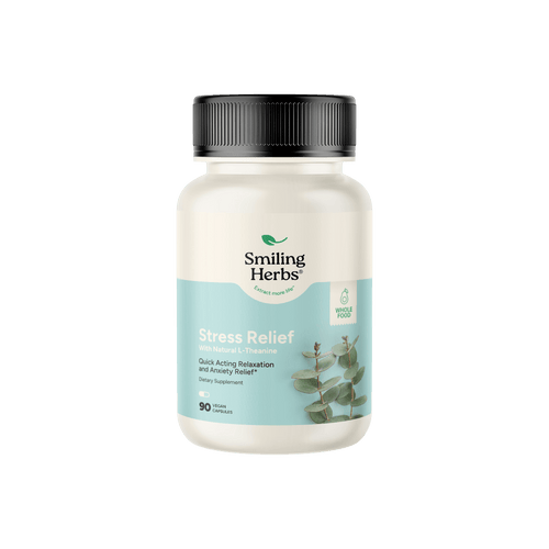 Stress Relief – Natural L-Theanine & Lemon Balm for Calm & Anxiety Relief