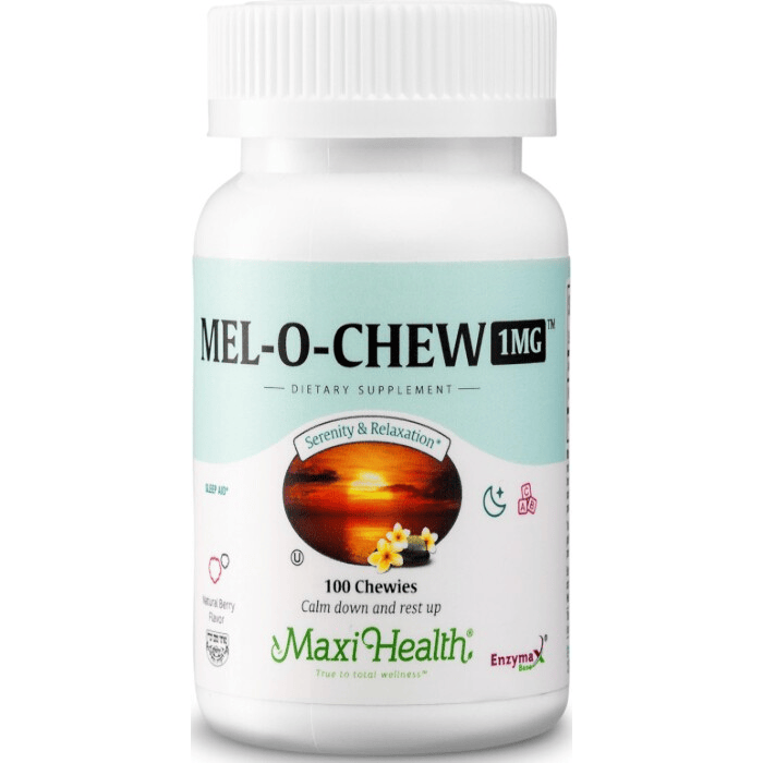 Mel-O-Chew™ 1mg – Chewable Melatonin Sleep Aid, Natural Berry Flavor