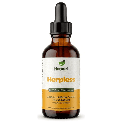 Herpless – All Natural Blister Control & Fast Itch Relief (1 fl oz / Oral & Topical Concentrate)