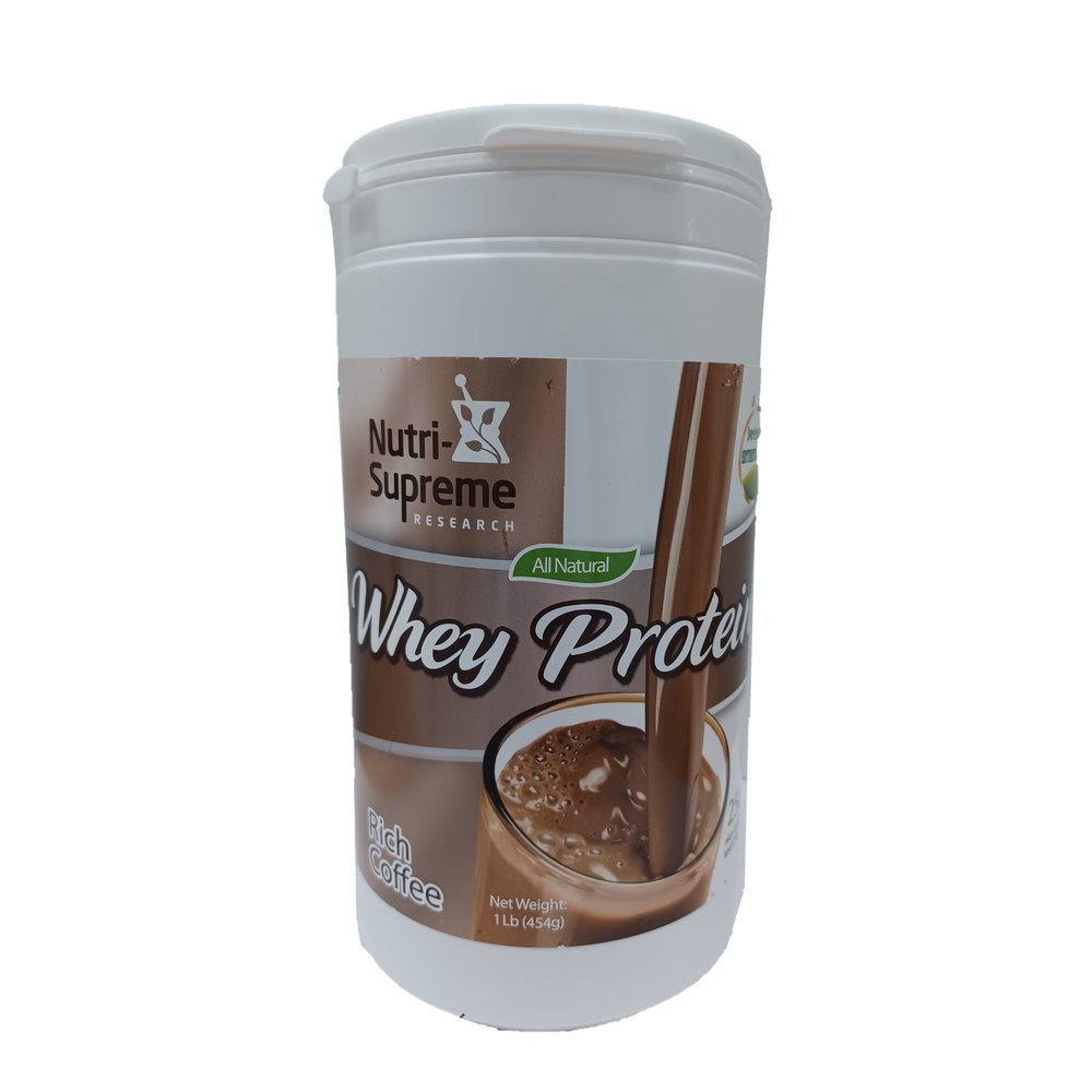 Whey Protein – Rich Coffee with Stevia & Erythritol (1 lb)
