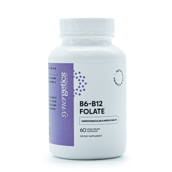 Synergetics B6-B12 Folate – Methyl-Form B Vitamins for Cardiovascular & Nerve Health