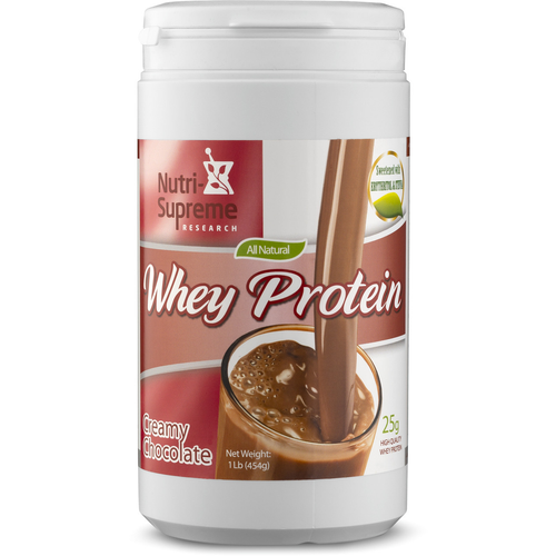 Whey Protein – Creamy Chocolate with Stevia & Erythritol (1 lb)