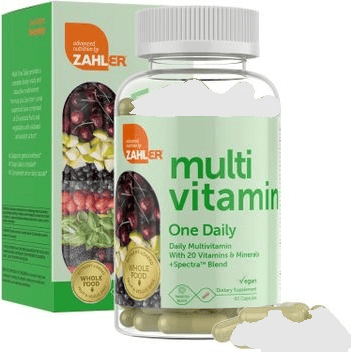 Zahler Multivitamin One Daily – Vegan Whole Food Multivitamin (60 Capsules)