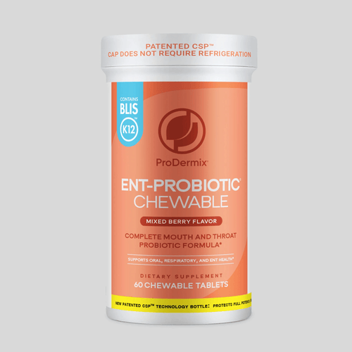 ProDermix ENT-Probiotic Chewable – Mixed Berry Flavor (60 Tablets)