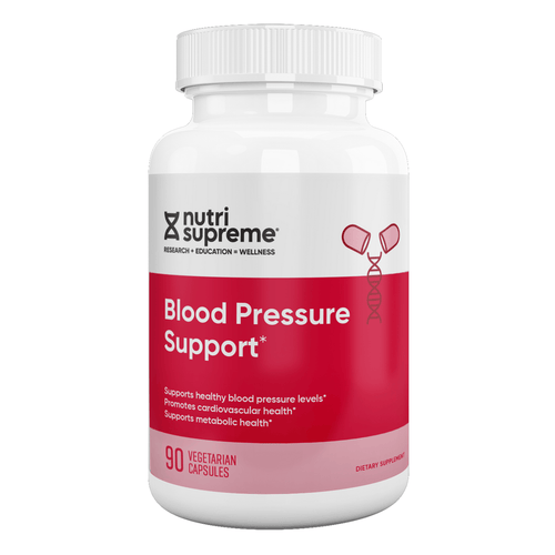 Blood Pressure Support – Olive Leaf, Black Garlic, CoQ10 & Hibiscus Formula