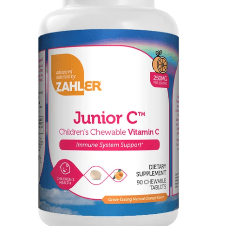 Zahler Junior C™ – Children’s Chewable Vitamin C, Immune System Support, 250 mg.