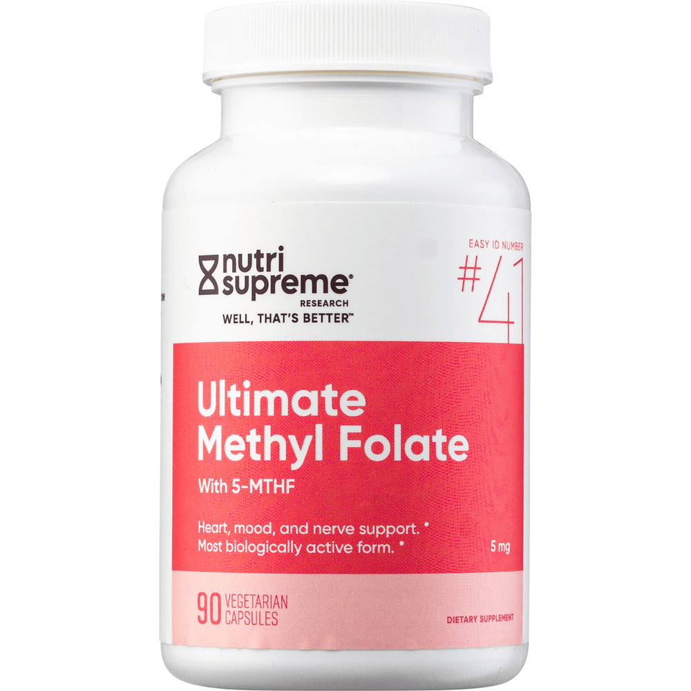 Ultimate Methyl Folate 5mg – With Extrafolate-S® (5-MTHF) for Brain, Mood & Heart Health