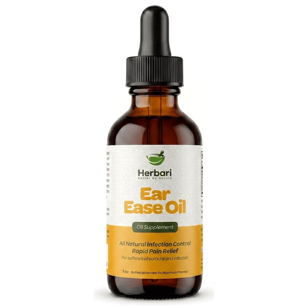 Ear Ease Oil – All Natural Ear Infection Control & Rapid Pain Relief (1 fl oz / Oil Supplement)