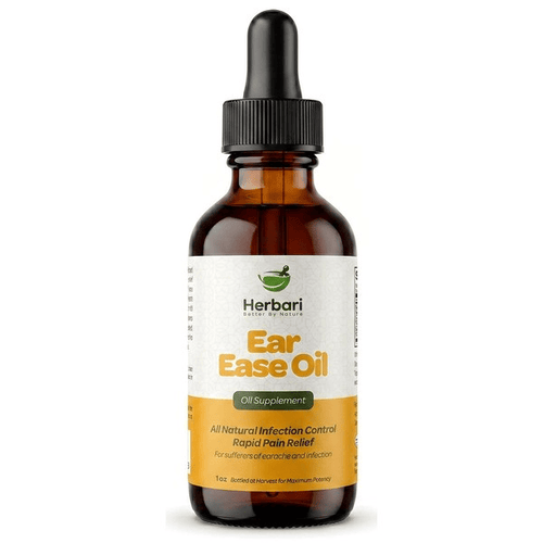 Ear Ease Oil – All Natural Ear Infection Control & Rapid Pain Relief (1 fl oz / Oil Supplement)