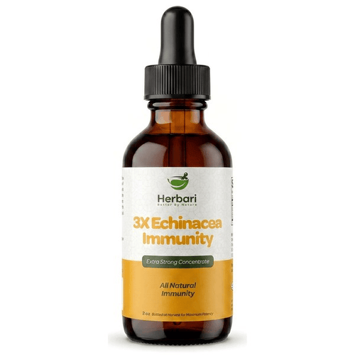 3X Echinacea Immunity – Triple Strength All Natural Immune Support (2 fl oz / Extra Strong Concentrate)