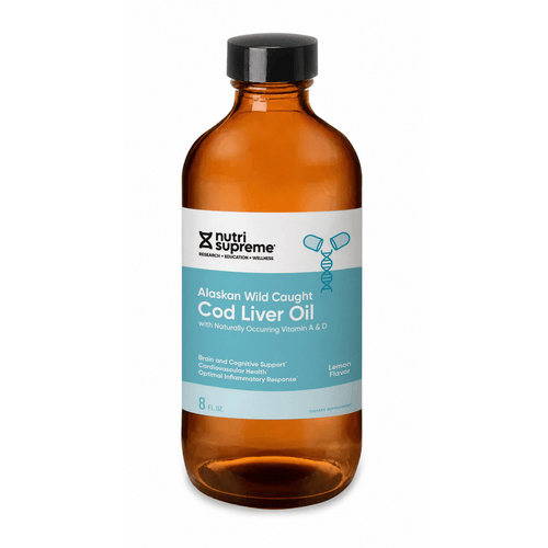 Alaskan Wild Caught Cod Liver Oil – Lemon Flavor (8 fl oz)