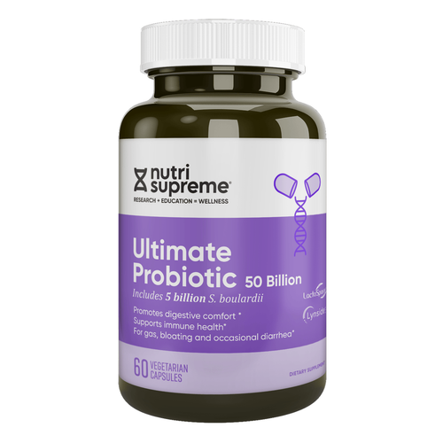 Nutri Supreme Ultimate Probiotic 50 Billion – High-Strength Digestive & Immune Support, 60 Vegetarian Capsules