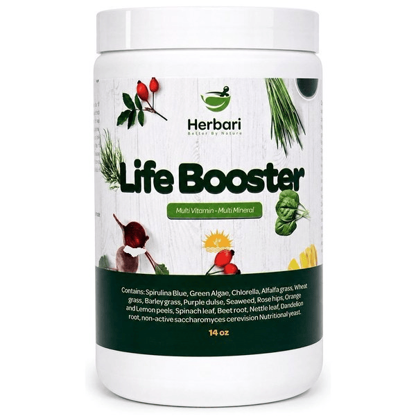 Life Booster – Whole Food Multi Vitamin & Multi Mineral Superfood Blend (14 oz Powder)