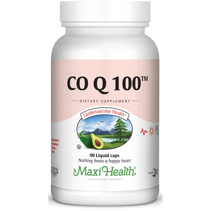 Maxi Health Co Q 100™ Liquid Caps – Coenzyme Q10 100mg | Cardiovascular Health (90 Capsules)