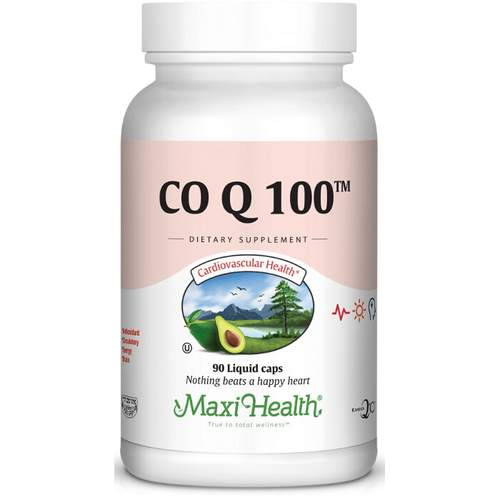 Maxi Health Co Q 100™ Liquid Caps – Coenzyme Q10 100mg | Cardiovascular Health (90 Capsules)