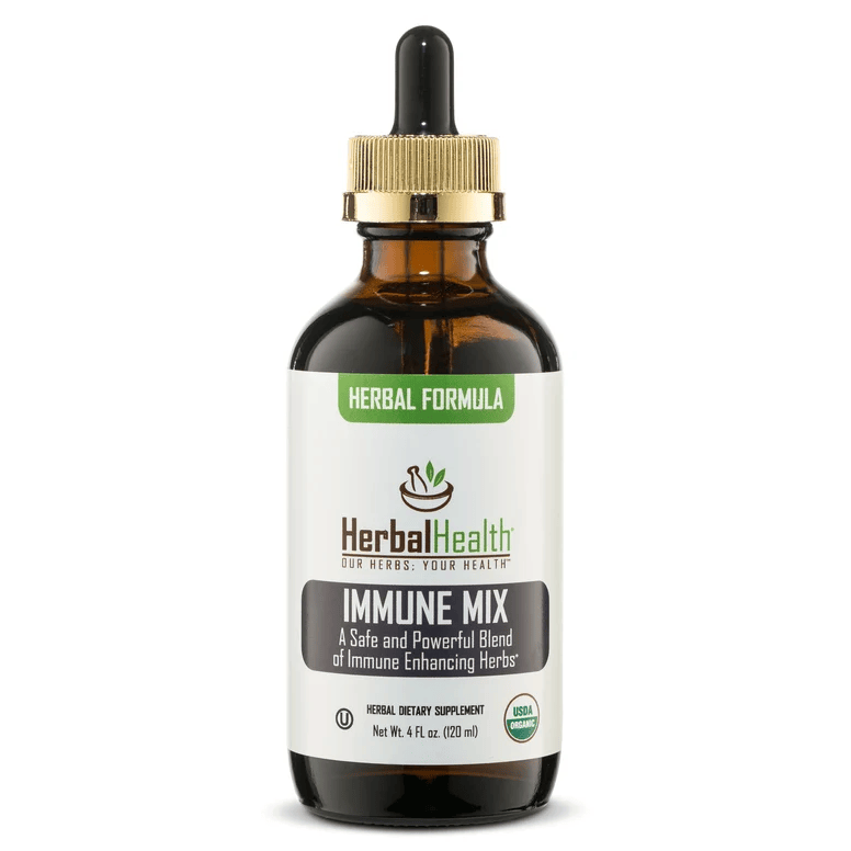 Herbal Health Immune Mix – Organic Herbal Immune Support Blend, 4 fl. oz. (120 ml)
