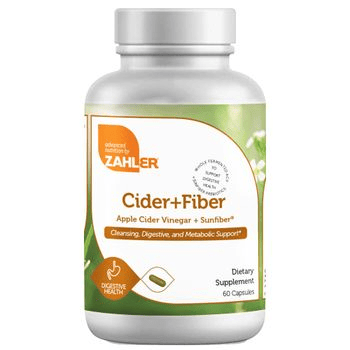 Zahler Cider+Fiber™ – Apple Cider Vinegar + Sunfiber® (60 Capsules)