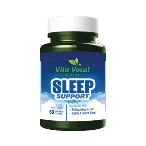 Sleep Support – Natural Sleep Aid with Melatonin, Valerian Root & Chamomile | 60 Vcaps